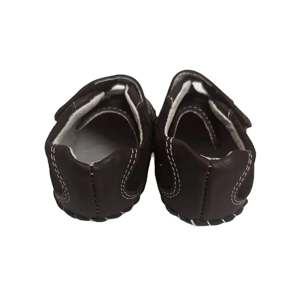 Pediped Originals Martian Sandals In Chocolate Brown Size 0 - 6 Months
